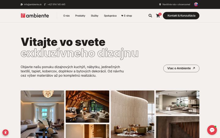 Screenshot of ambiente.sk