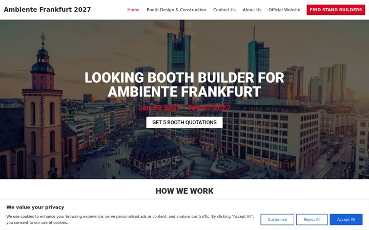 Screenshot of ambientefrankfurt.de