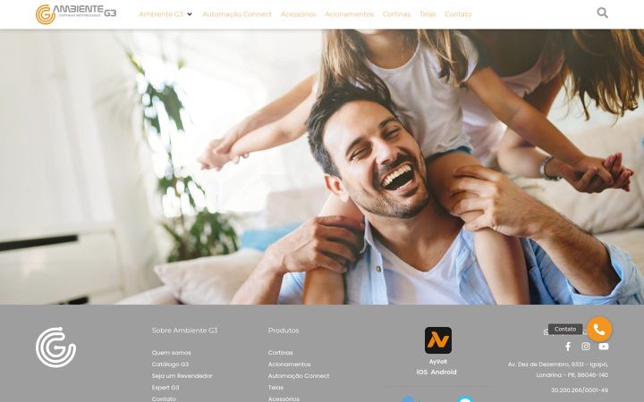 Screenshot of ambienteg3.com.br