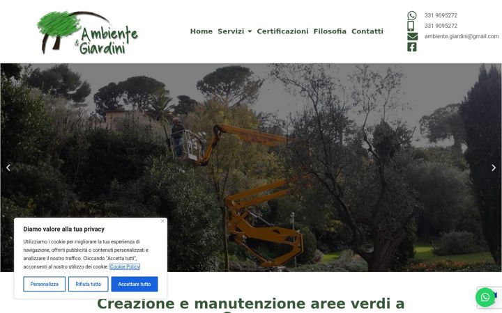 Screenshot of ambientegiardini.it