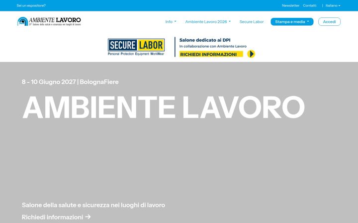 Screenshot of ambientelavoro.it