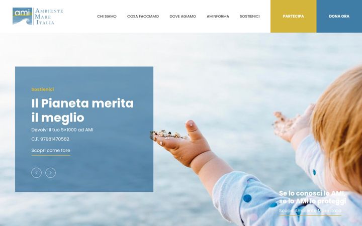 Screenshot of ambientemareitalia.org