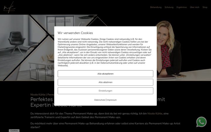 Screenshot of ambientenicolekuehle.de