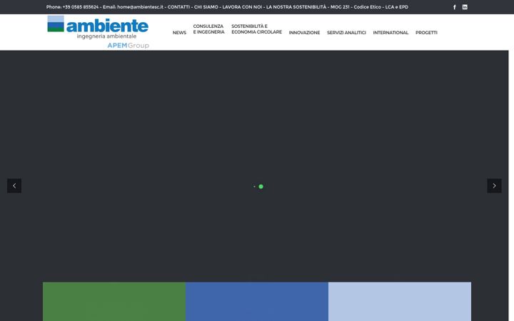 Screenshot of ambientesc.it