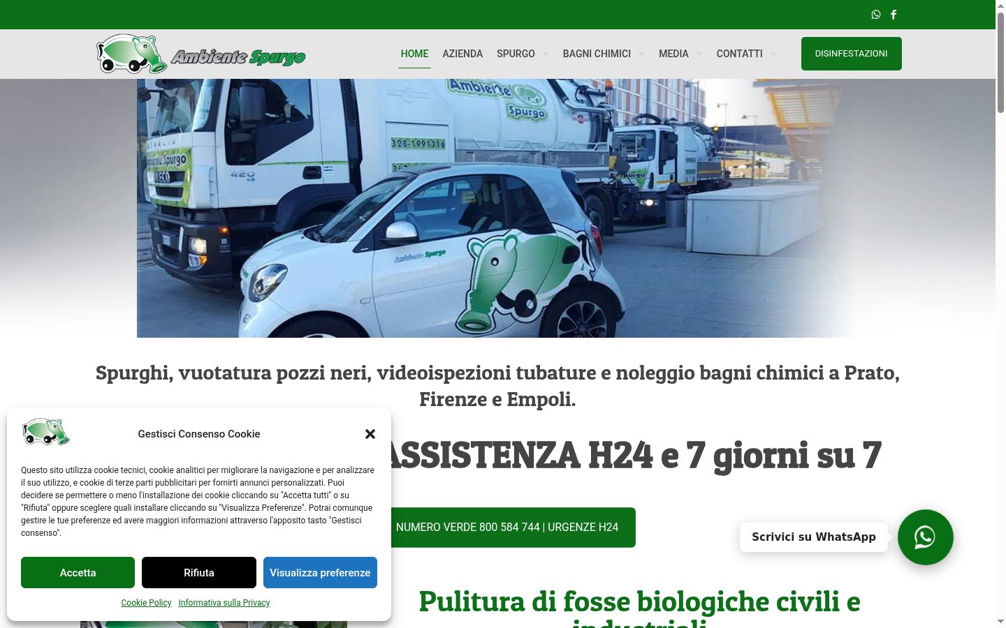 Képernyőkép a bármilyen interakció előtt megjelenő hozzájárulási bannerről