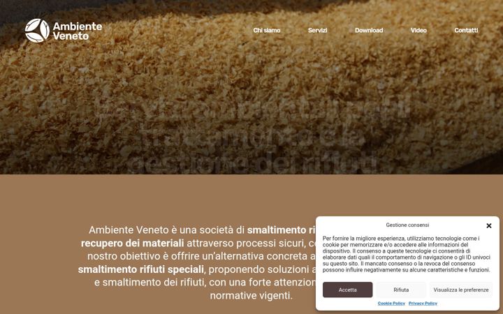 Screenshot of ambientevenetosrl.it