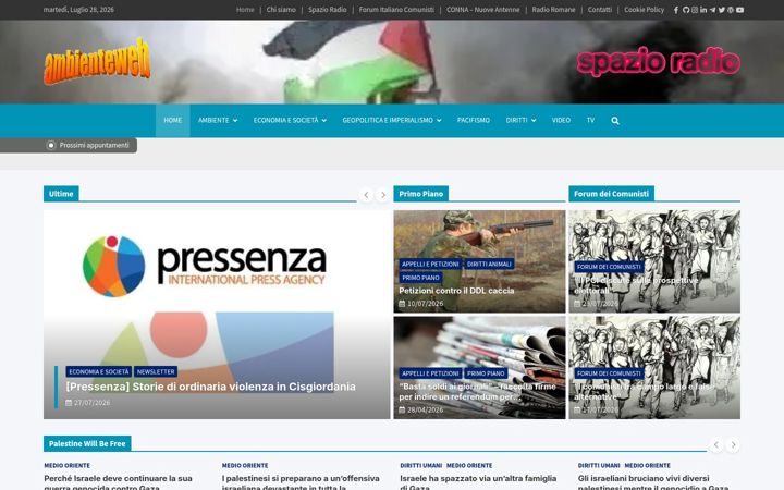 Screenshot of ambienteweb.org