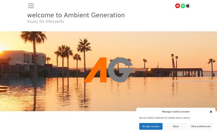 Screenshot of ambientgeneration.com