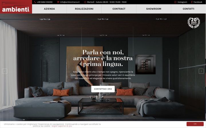 Screenshot of ambientiarco.it