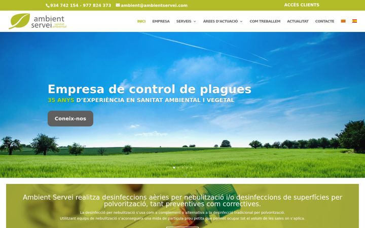Screenshot of ambientservei.com