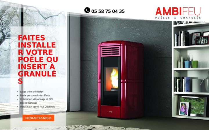 Screenshot stránky ambifeu.fr