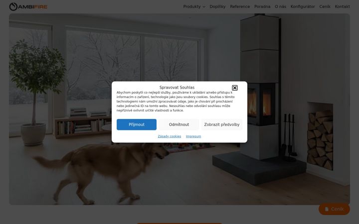 Screenshot of ambifire.cz