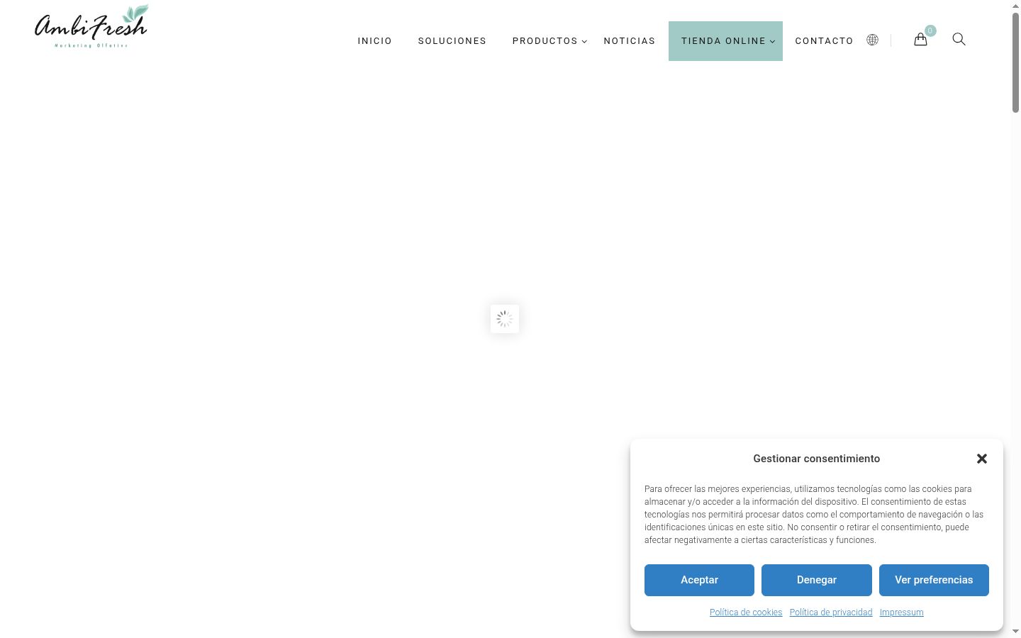 Capture d'écran de la bannière de consentement affichée avant toute interaction