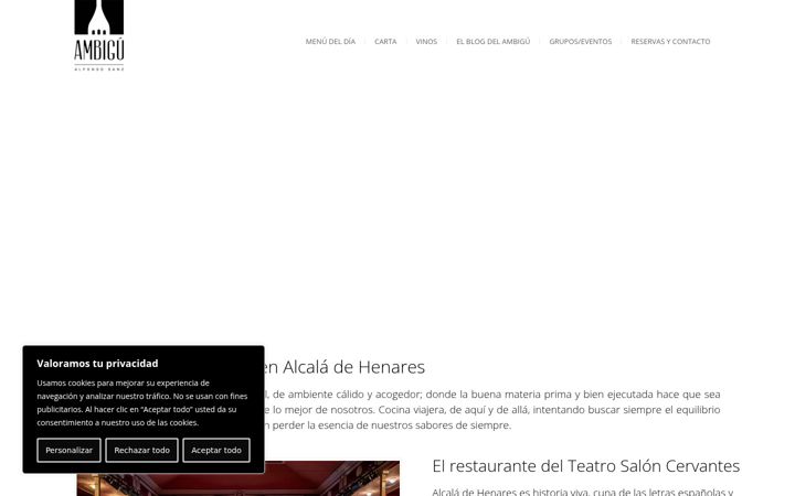 Screenshot stránky ambigualcala.es