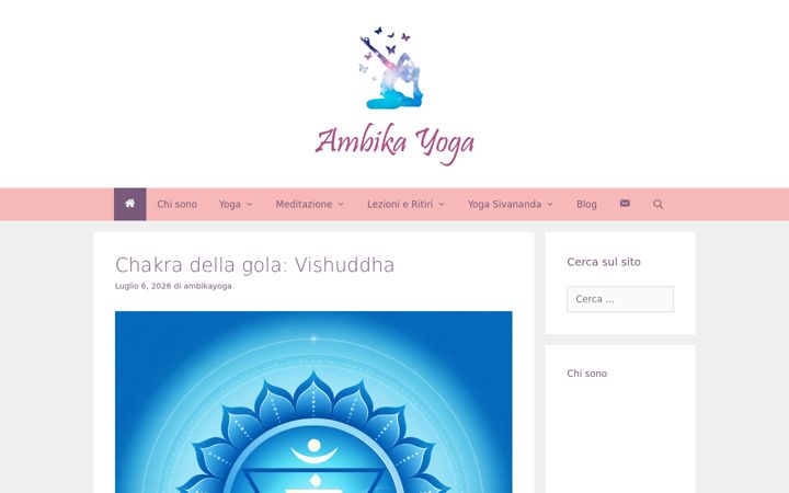 Screenshot of ambikayoga.it