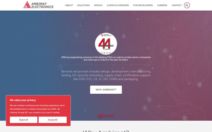 Screenshot of ambimat.com