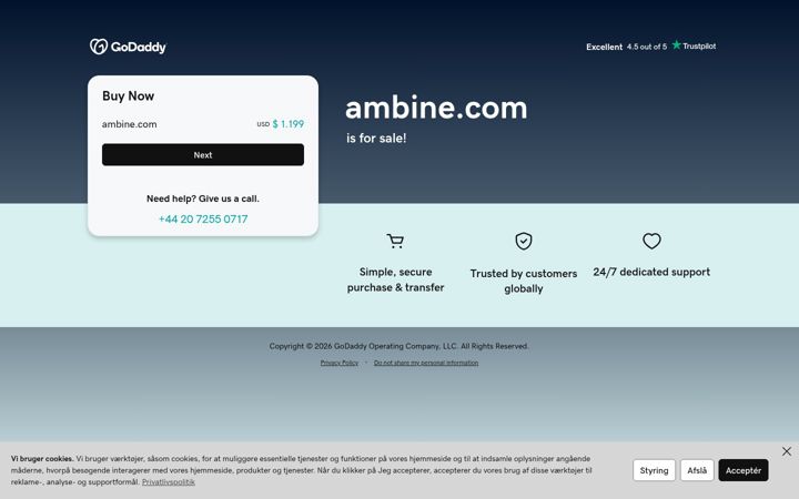 Screenshot of ambine.com