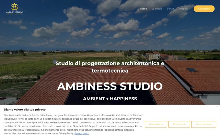 Screenshot of ambiness.it