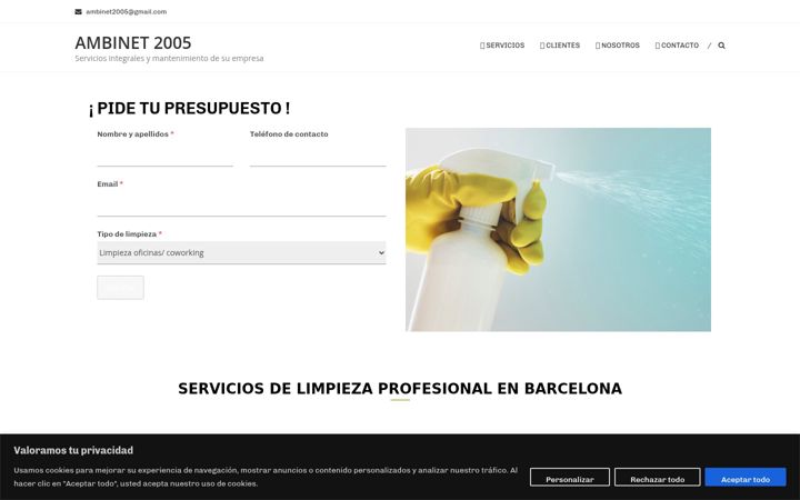 Ekraanipilt saidist ambinet2005.com
