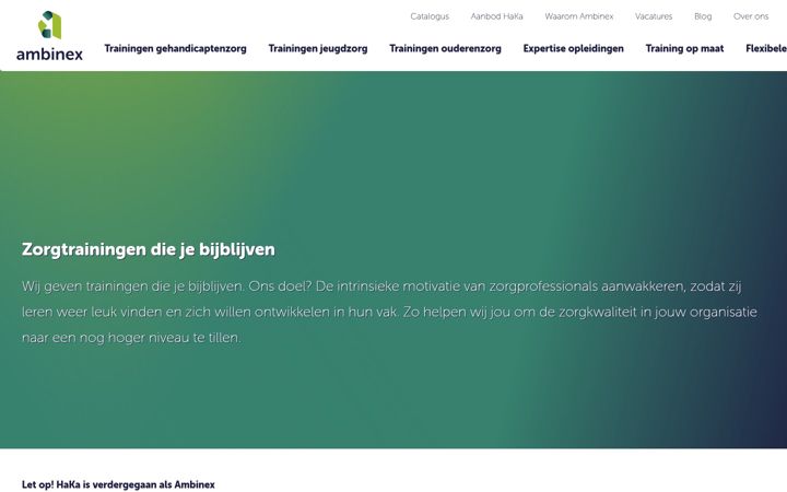 Ekraanipilt saidist ambinex.nl