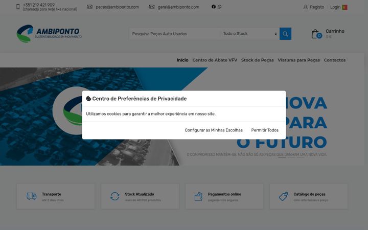 Screenshot of ambiponto.com