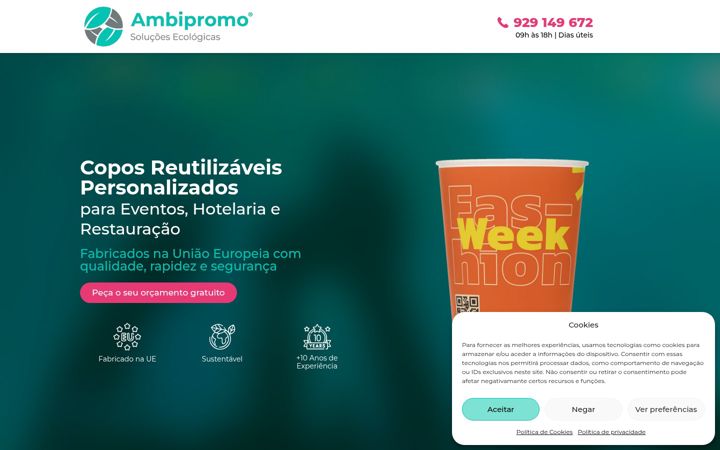 Screenshot of ambipromo.com