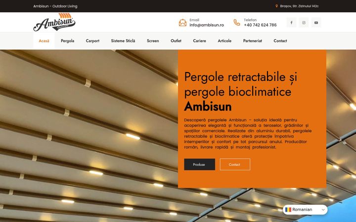 Screenshot of ambisun.ro