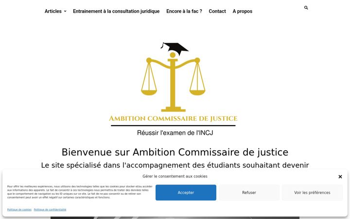 Zrzut ekranu ambition-commissaire-de-justice.fr