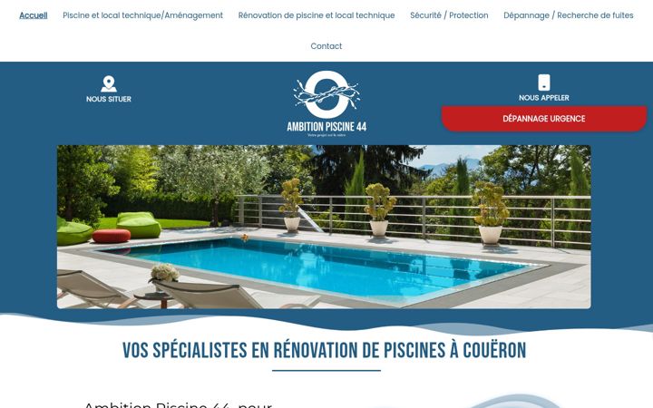 Screenshot of ambition-piscine-44.fr