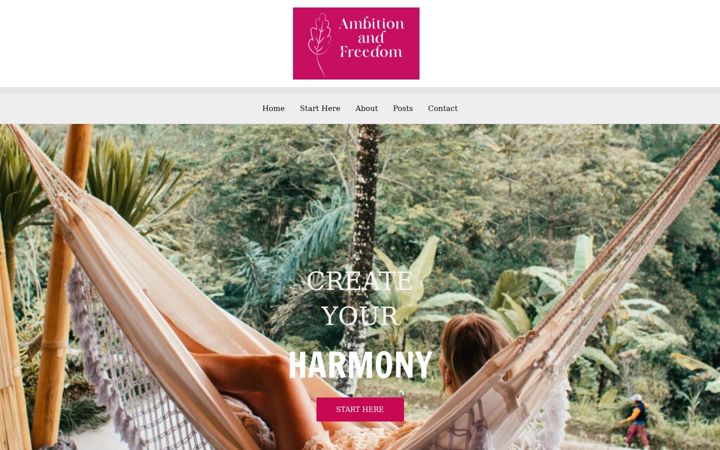 Screenshot of ambitionandfreedom.com