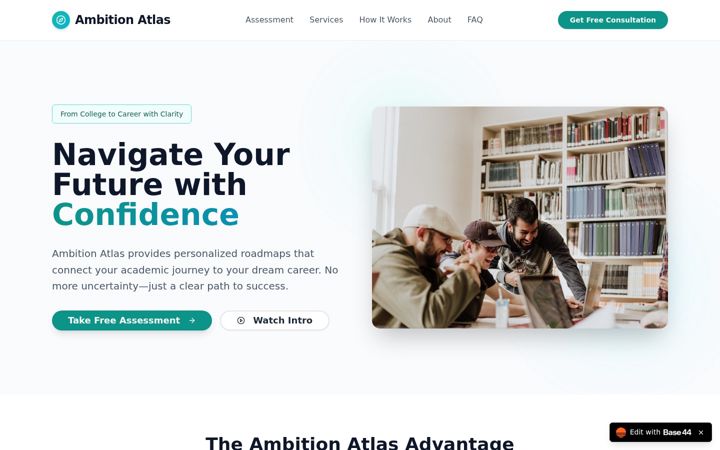Screenshot of ambitionatlas.com