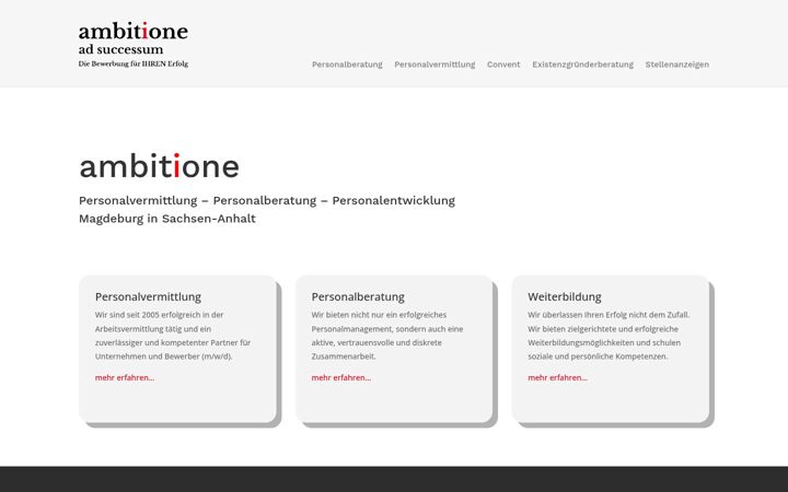 Screenshot of ambitione.de
