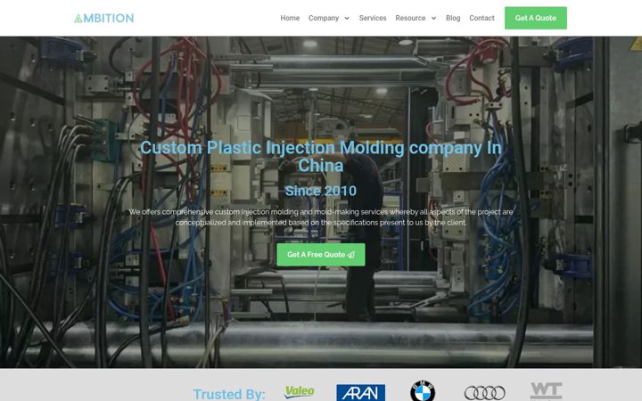 Zrzut ekranu ambitionmolding.com