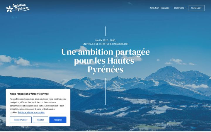 Screenshot of ambitionpyrenees.fr