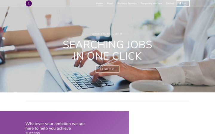 Screenshot of ambitions.co.im