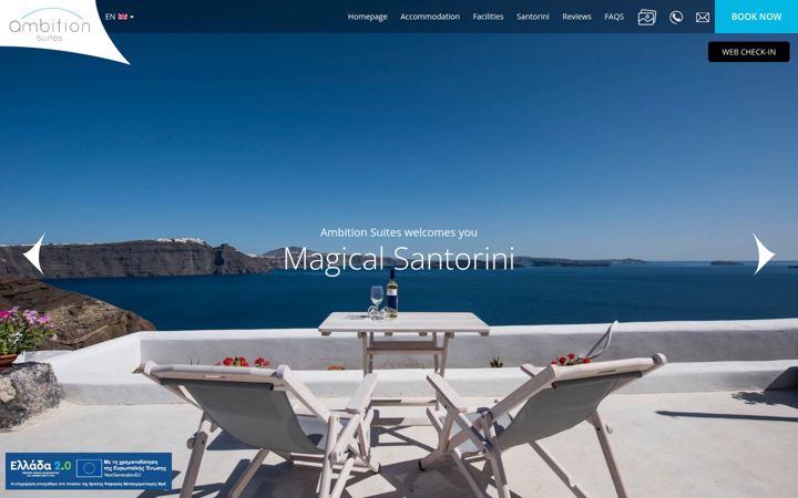 Screenshot of ambitionsuites.com