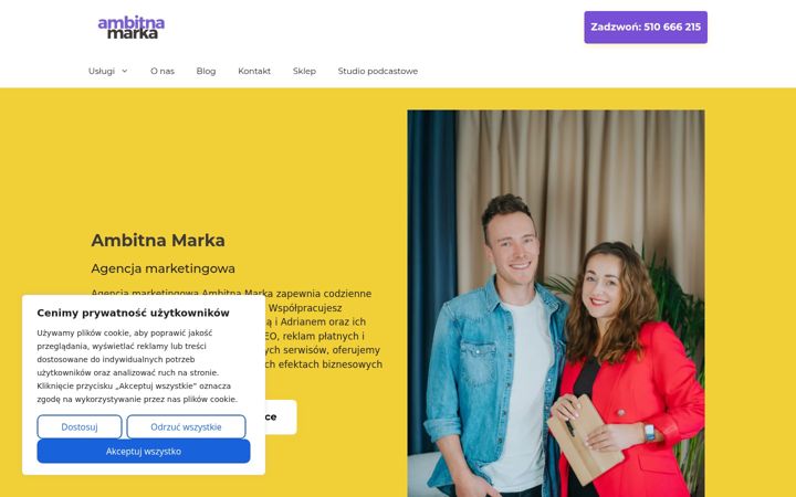 Screenshot of ambitnamarka.pl
