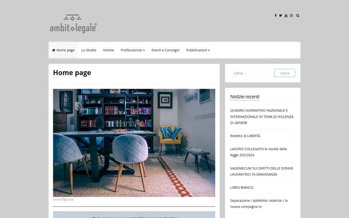 Screenshot of ambitolegale.it