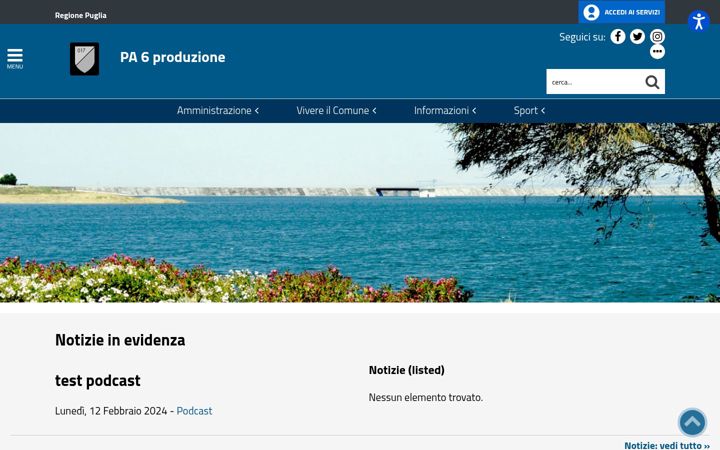 Ekrānuzņēmums no ambitozonagalatina.it