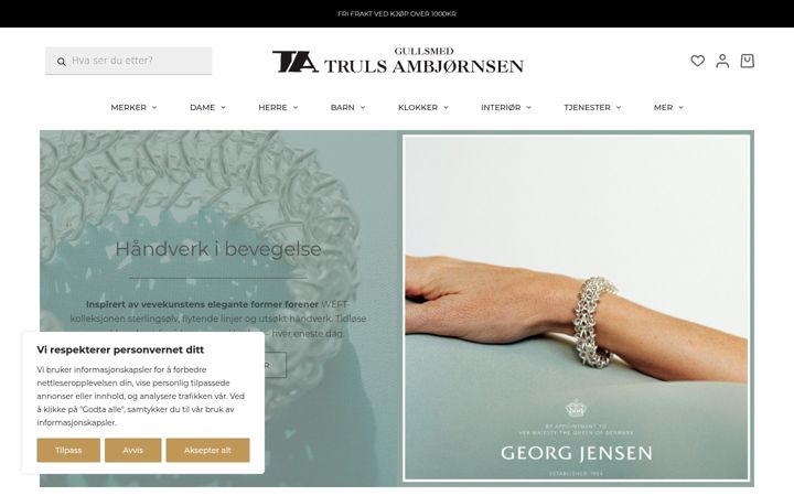 Screenshot of ambjornsen.no