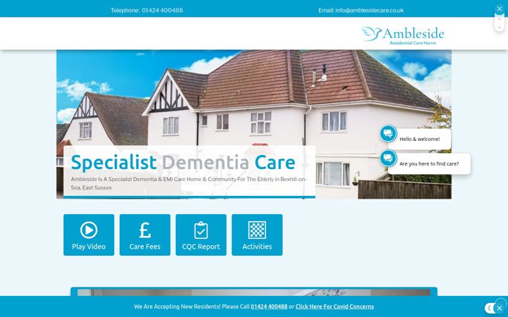 Screenshot of amblesidecare.co.uk