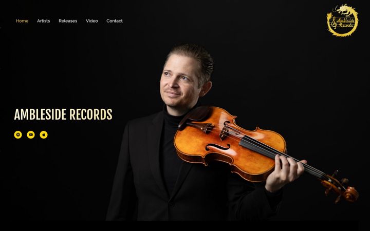 Screenshot of amblesiderecords.com