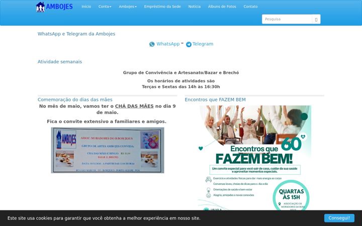 Screenshot of ambojes.org.br