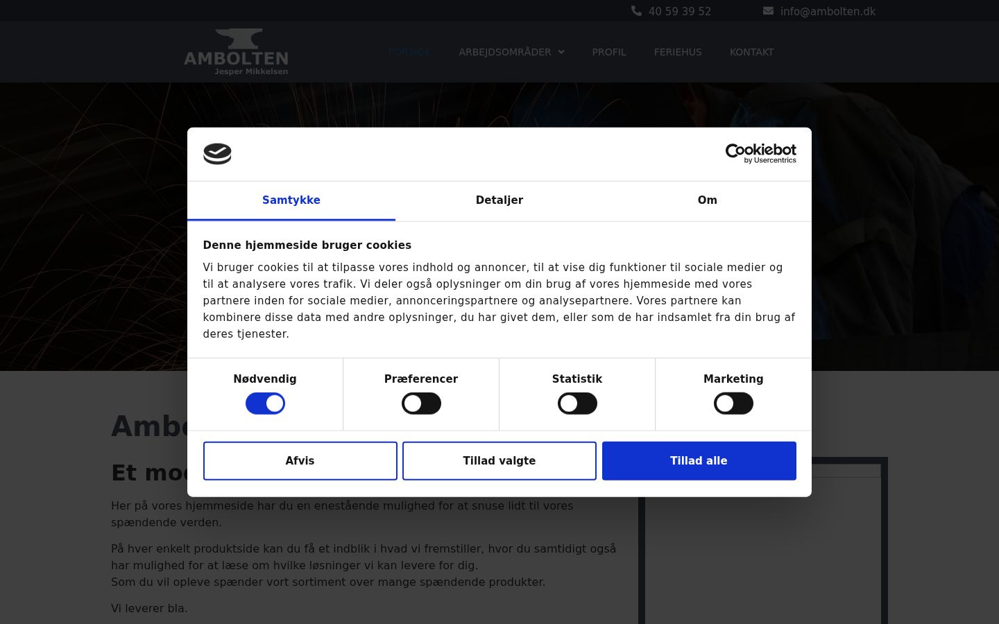 Screenshot des Einwilligungsbanners vor jeglicher Interaktion