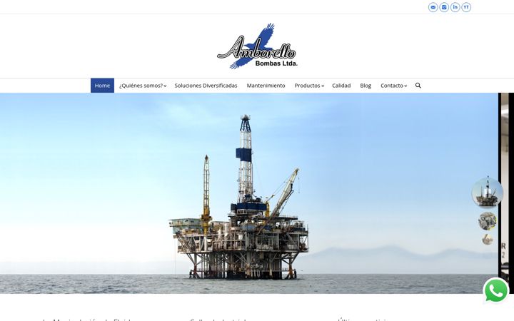 Screenshot di amborettolatam.com