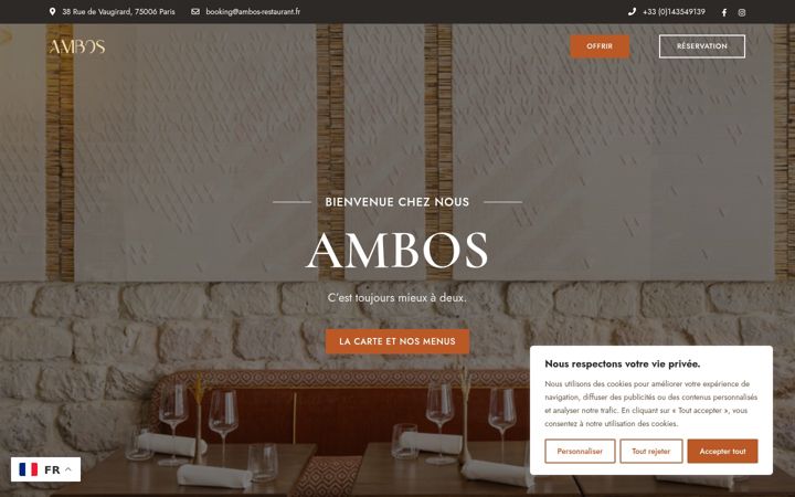 Screenshot di ambos-restaurant.fr