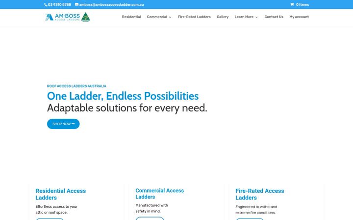 Screenshot di ambossaccessladder.com.au