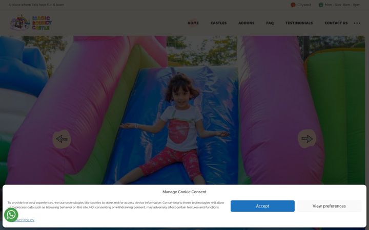 Zrzut ekranu ambouncy.ie