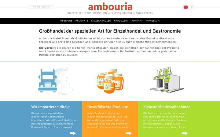Screenshot of ambouria.com