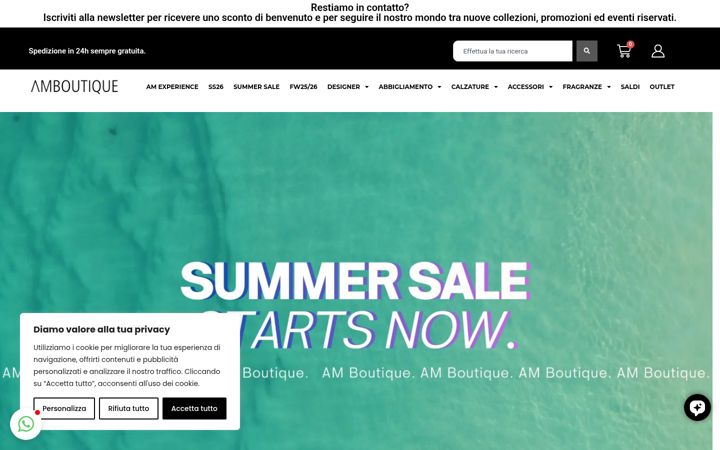 Screenshot of amboutique.net